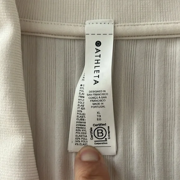 ATHLETA LUXE SEAMLESS POLO Size XL - Picture 7 of 10